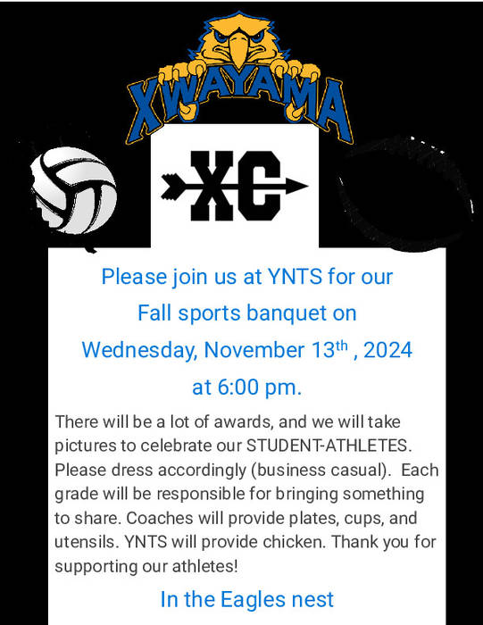 Fall sports banquet