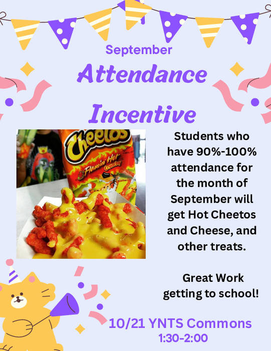  September Attendance Incentive